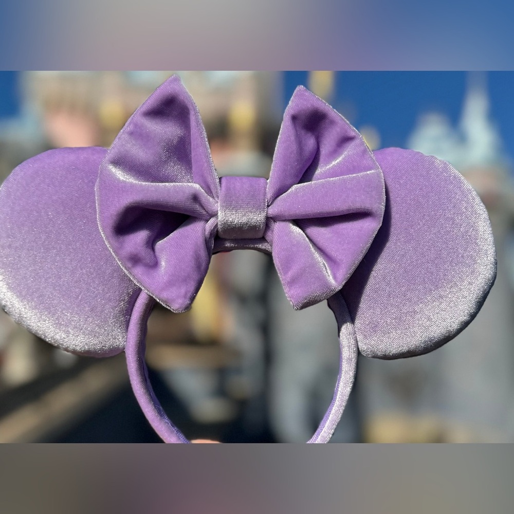 Velvet Lilac Lavender Minnie Ears